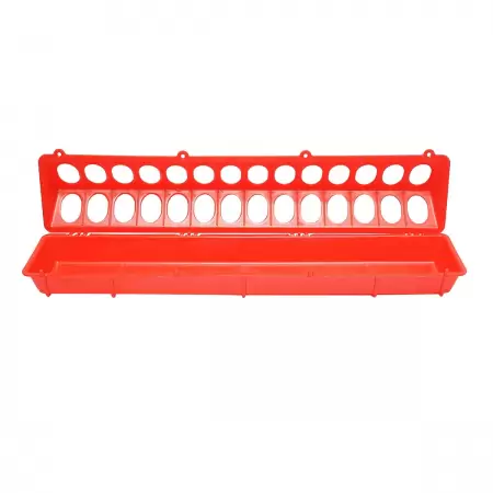 Hranitor pui dreptunghiular 50cm rosu  BK92454  -2