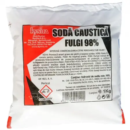 Soda caustica 1kg  CAL I  Kynita-1