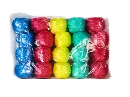 Sfoara rafie colorata 40M 20buc/set   -1