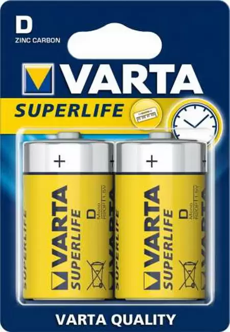 Baterii zinc LR20/D/BP2 varta superlife-2