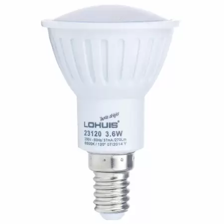 Bec led R50 E14 3.6W rece lohuis *inclus timbru verde-1