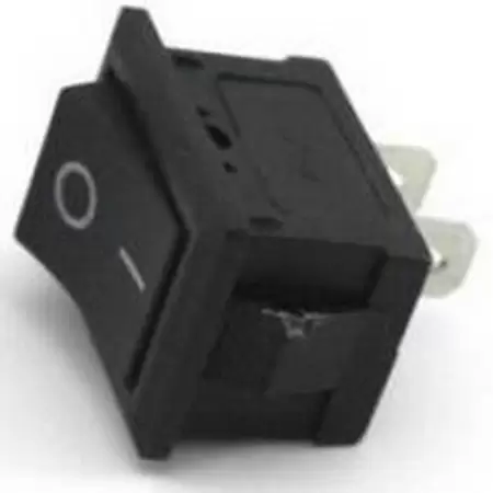 Intrerup. + led mic 2P negru mini-1 09020-1