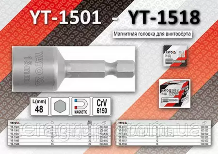 YT-1511 cheie tub mandrina M-6-4 YT-1511 cheie tub mandrina M-6-4