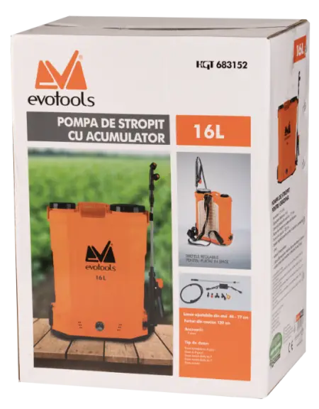 Pompa stropit  16L  Honest cu acumulator-2