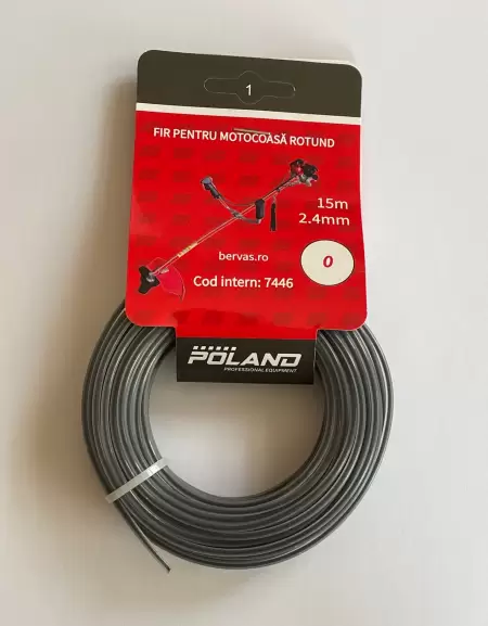Fir de taiat gazon  2.4x15M  rotund negru      -1 Fir de taiat gazon  2.4x15M  rotund negru      -1