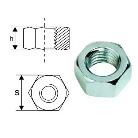 Piulita din 941 hexagonala M-22-1 Piulita din 941 hexagonala M-22-1