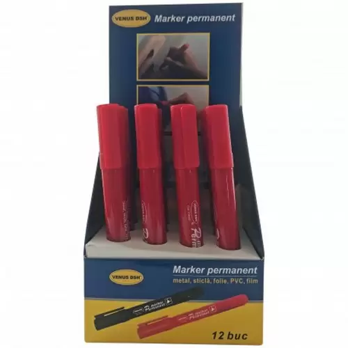 6-Marker-rosu-venus--12buc^cut