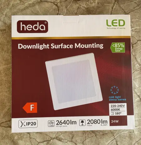Aplica led patrata 24W PT D-300 heda L.R *inclus timbru verde-1