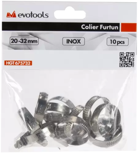 Colier inox pentru furtun 10-16mm  10buc/png-2
