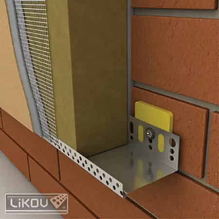 Profil soclu din aluminiu 2.5M pentru izolatii termice 50mm-2