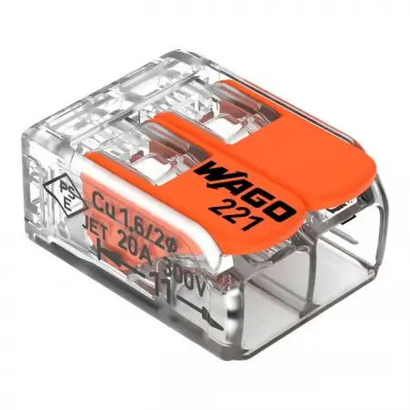 wago221-412 Clema de doza 2 fire max 4MMP 32A 400V 100buc/cut          -1