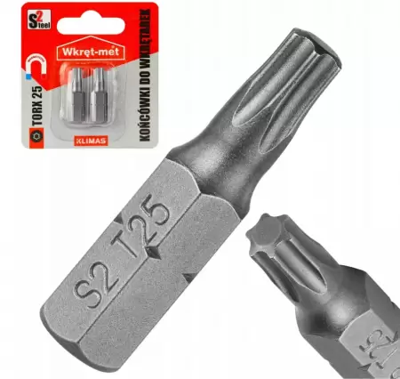 Bit torx  T-25  2buc/set  Wkret-met-1