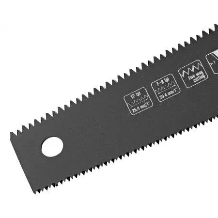 Fierastrau pentru lemn 350mm , doua muchii de lucru 13-14 TPI si 7-8 TPI , suprafata teflon 235709 MTX   -3