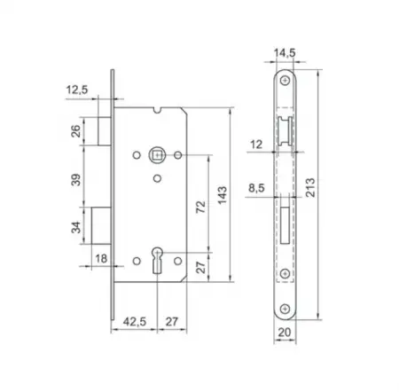 Broasca lemn P ZI 42.5/72/20R/213 35-37 (20B)        -2