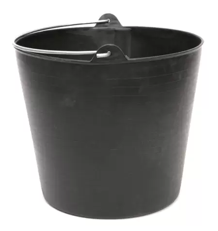 Cos cauciuc  26L cu maner metalic negru /12B-1