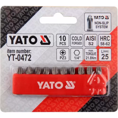 8-YT~047..--bit-cap-surubelnita-10buc^set