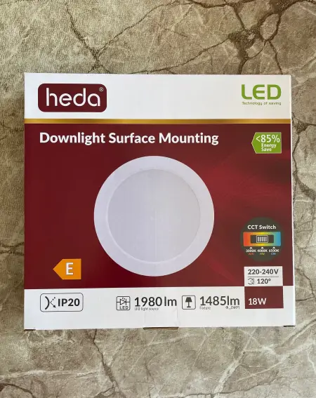 Aplica led rotunda 18W PT D-220 HEDA CCT *inclus timbru verde-1