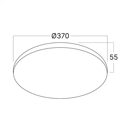 Aplica led rotunda 40W PT D-370 L.R *inclus timbru verde   -2