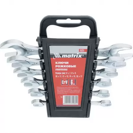 Set 6 chei fixe CR-V  6-17mm  152319-1 Set 6 chei fixe CR-V  6-17mm  152319-1