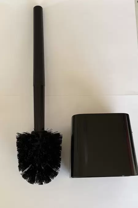 Perie WC neagra cu suport  MIK  35076-1