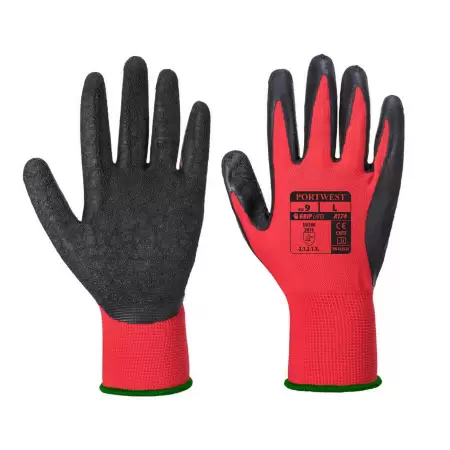 Manusi latex rosu cu negru-1 Manusi latex rosu cu negru-1