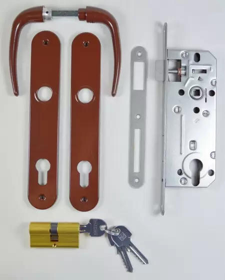 Pachet Y-90 Broasca + maner + cilindru 62C maro 35-501-1