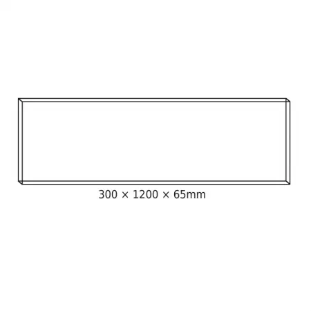 Rama alba 120X30X6.5 PT. pentru panel led LOP902W    -2