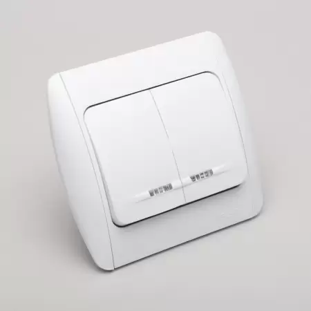 Intrerupator dublu + led st elbi zirve-2