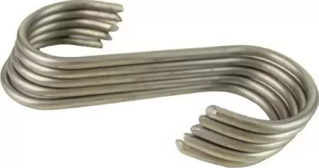 Carlig pentru sunca tip-S  inox  5x15  mediu-1