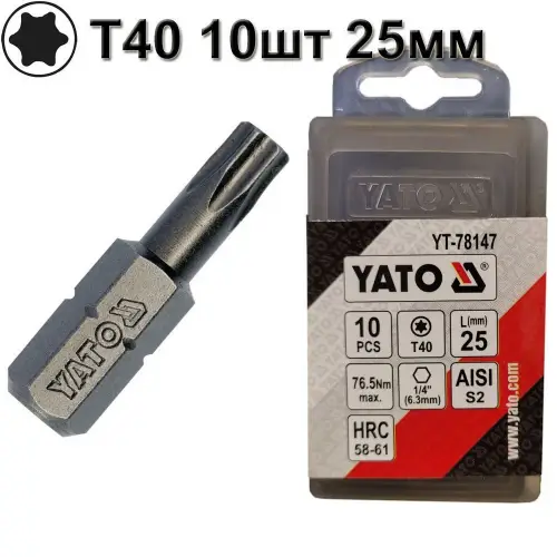 12-Bit-torx-T~40-yato-10buc^set--