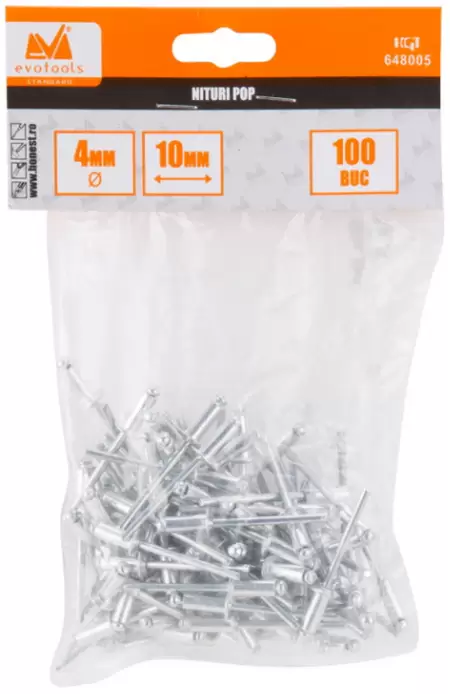 Nituri pop aluminiu  4x8 100buc/set-1 Nituri pop aluminiu  4x8 100buc/set-1