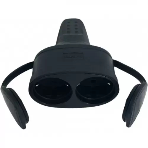 9-Cupla-dubla-neagra-cauciuc-cu-capac-IP44-3115------------------