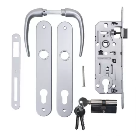 Pachet Y-90 Broasca + maner + cilindru 62C argintiu 35-501-1