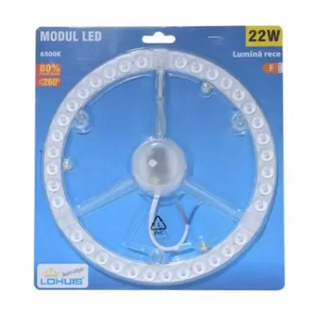 Kit modul LED Lohuis rotund, 18W, 1800lm + driver 20 cm, lumina rece 6500 K-2 Kit modul LED Lohuis rotund, 18W, 1800lm + driver 20 cm, lumina rece 6500 K-2