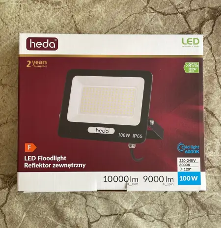 Proiector led 100W rece 230V IP65 9000lm Heda               -2