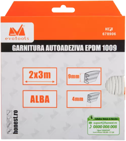 3-Garnitura-cauciuc-de-etansare-usi-*-geamuri-tip~E-Alb-2X3ML