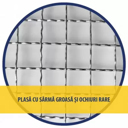 Plasa sarma ZN  1x12M  7.6x7.6x1mm  240256-1